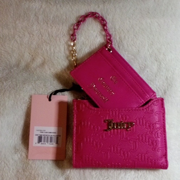 JUICY COUTURE GO COUTURE YOURSELF PINK WALLET SET! - Picture 10 of 16